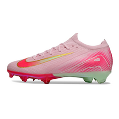Nike Air Zoom Mercurial Vapor 16 Elite Light Pink and Light Green Firm Ground FG Kids Football Boot