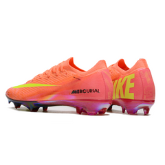 Botas de fútbol Nike Air Zoom Mercurial Vapor 16 Elite para niños, color rosa y amarillo, para terreno firme FG