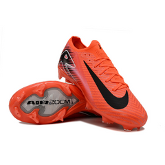 Botas de fútbol Nike Air Zoom Mercurial Vapor 16 Elite rojas y negras para niños, para terreno firme (FG).