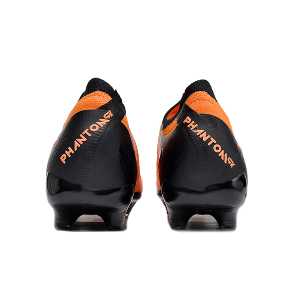 Chuteira Infantil Campo Nike Phantom GX2 Elite FG Laranja e Preta - VENI Futebol