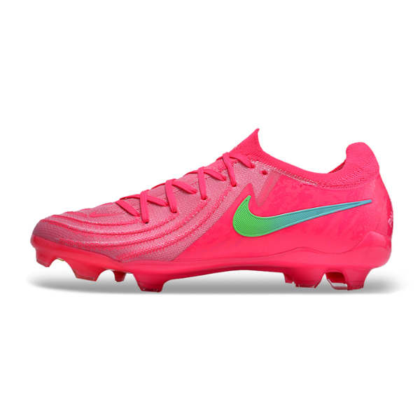 Chuteira Infantil Campo Nike Phantom GX2 Elite FG Rosa e Verde - VENI Futebol