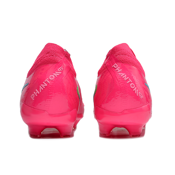 Chuteira Infantil Campo Nike Phantom GX2 Elite FG Rosa e Verde - VENI Futebol