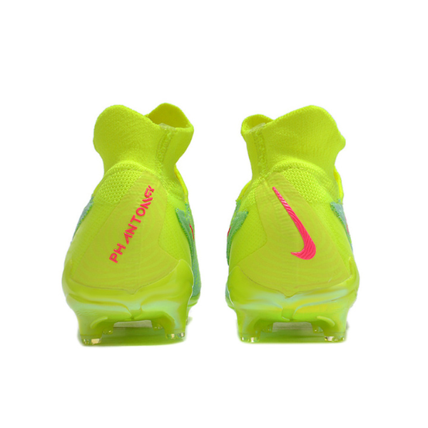 Chuteira Infantil Campo Nike Phantom GX Elite DF FG Verde e Rosa - VENI Futebol