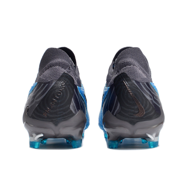 Chuteira Infantil Campo Nike Phantom GX Elite FG Azul e Preta - VENI Futebol