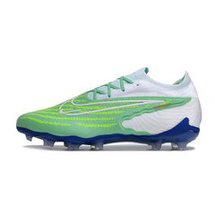 Chuteira Infantil Campo Nike Phantom GX Elite FG Branca e Verde - VENI Futebol