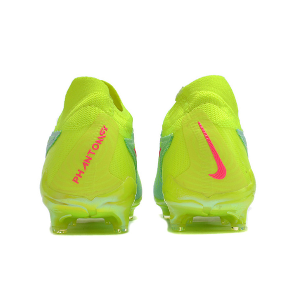 Chuteira Infantil Campo Nike Phantom GX Elite FG Verde e Rosa - VENI Futebol