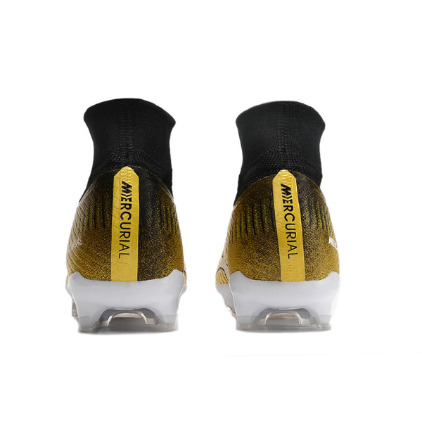 Chuteira Infantil Campo Nike Zoom Mercurial Superfly 9 Elite FG Amarela e Preta - VENI Futebol
