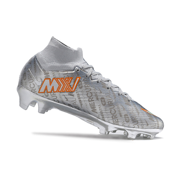 Chuteira Infantil Campo Nike Zoom Mercurial Superfly 9 Elite FG Prata - VENI Futebol