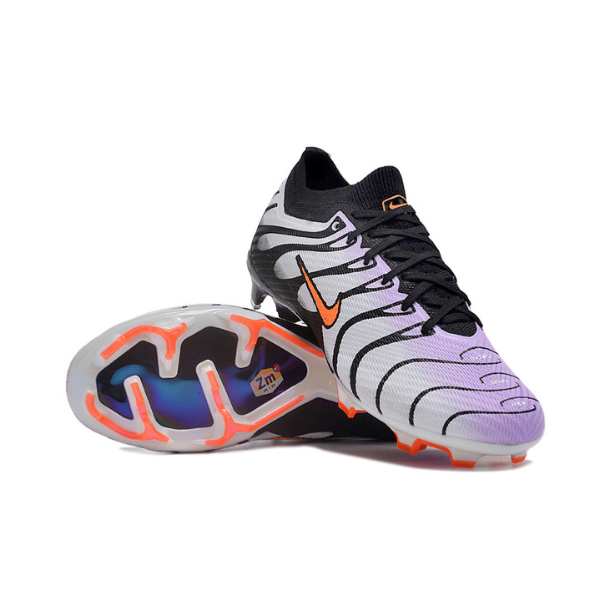Chuteira Infantil Campo Nike Zoom Mercurial Vapor 15 Elite FG Cinza e Preta - VENI Futebol