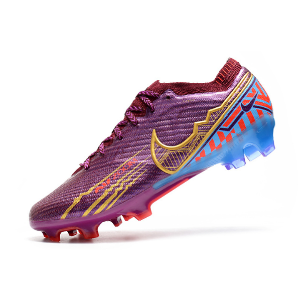 Chuteira Infantil Campo Nike Zoom Mercurial Vapor 15 Elite FG Roxa Mbappe Pack - VENI Futebol