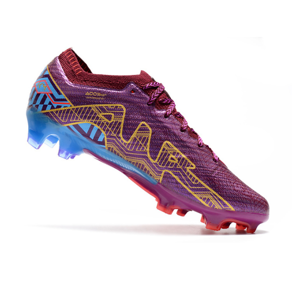 Chuteira Infantil Campo Nike Zoom Mercurial Vapor 15 Elite FG Roxa Mbappe Pack - VENI Futebol