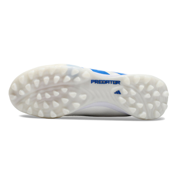 Chuteira Infantil Society Adidas Predator 30 Elite TF Branca e Azul - VENI Futebol