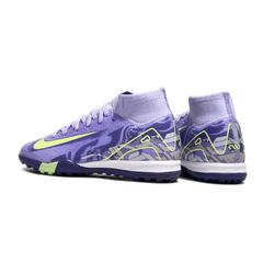 Botas de fútbol Nike Zoom Mercurial Superfly 10 Elite para niños, color púrpura césped TF
