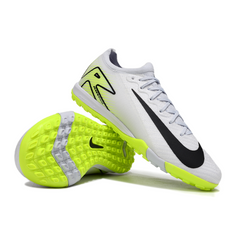 Botas de fútbol Nike Zoom Mercurial Vapor 16 Elite Turf TF para niños, color blanco y verde