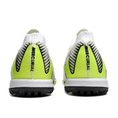 Botas de fútbol Nike Zoom Mercurial Vapor 16 Elite Turf TF blancas y verde claro para niños