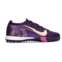 Botas de fútbol Nike Zoom Mercurial Vapor 16 Elite Mbappé Purple Pack para niños Turf TF