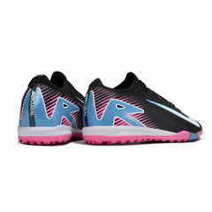 Nike Zoom Mercurial Vapor 16 Elite Black Light Pink and Blue Turf TF Kids Football Boot