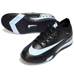 Scarpa da calcio per bambini Nike Zoom Mercurial Vapor 16 Elite Turf TF nera e blu chiaro