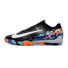 Scarpa da calcio Nike Zoom Mercurial Vapor 16 Elite per bambini, nera, blu e arancione, per terreni duri