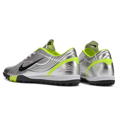 Botas de fútbol Nike Zoom Mercurial Vapor 1 Elite Remake R9 Chrome Pack para niños, color césped artificial TF