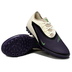 Scarpa da calcio Nike Phantom 6 Pro Turf TF bianca e viola per bambini
