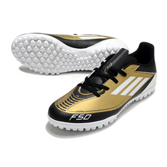Botas de fútbol Adidas F50 Club TF Messi Triunfo Dourado Pack Turf TF