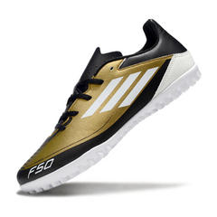 Botas de fútbol Adidas F50 Club TF Messi Triunfo Dourado Pack Turf TF