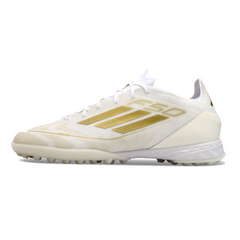 Adidas F50 Elite White and Gold Turf TF Football Boot