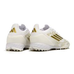 Adidas F50 Elite White and Gold Turf TF Football Boot