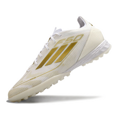 Adidas F50 Elite White and Gold Turf TF Football Boot