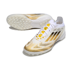 Adidas F50 Elite White and Gold Turf TF Football Boot