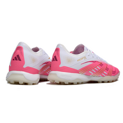 Scarpa da calcio Adidas Predator 25 Elite Turf TF bianca e rosa