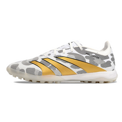 Chuteira Society Adidas Predator 30 Elite TF Branca, Cinza e Amarela - VENI Futebol