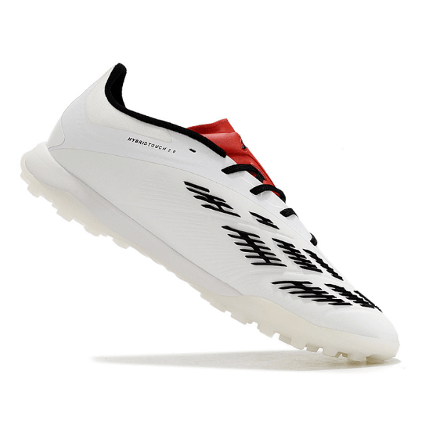 Chuteira Infantil Society Adidas Predator 30 Elite TF Branca, Preta e Vermelha - VENI Futebol