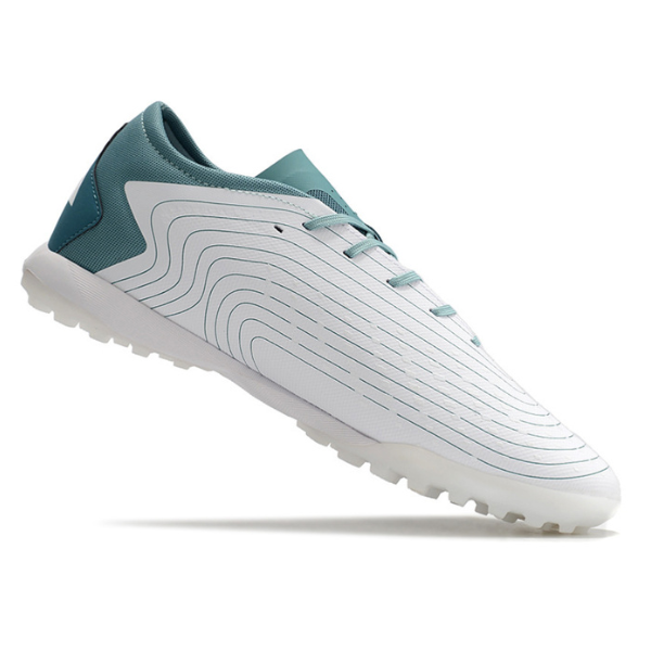 Chuteira Society Adidas Predator Accuracy.3 Low TF Branca e Azul - VENI Futebol