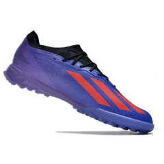Chuteira Society Adidas X Crazyfast.1 TF Roxa e Laranja - VENI Futebol