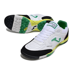 Joma Top Flex White Black and Green Turf TF Football Boot