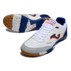 Joma Top Flex White Blue and Orange Turf TF Football Boot