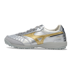 Scarpa da calcio Mizuno Morelia Neo 4 Silver and Gold Turf TF