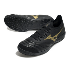 Botas de fútbol Mizuno Neo Sala Turf TF negras y doradas