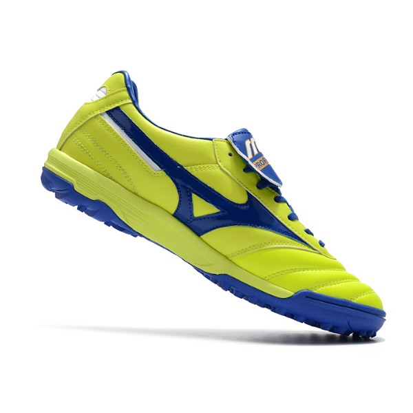 Chuteira Society Mizuno Morelia Sala Classic TF Amarela e Azul - VENI Futebol