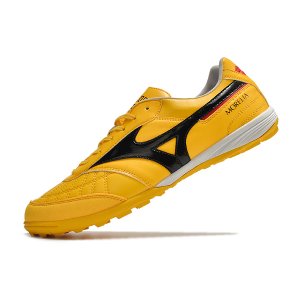 Chuteira Society Mizuno Morelia Sala TF Amarela,Preta e Vermelha - VENI Futebol
