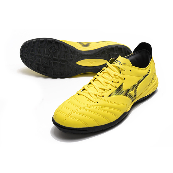 Chuteira Society Mizuno Morelia Sala TF Amarela e Preta - VENI Futebol