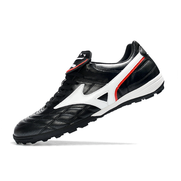 Chuteira Society Mizuno Wave Cup TF Preta e Branca - VENI Futebol