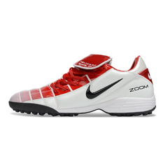 Botas de fútbol Nike Air Zoom Total 90 III Turf TF blancas y rojas
