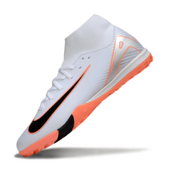 Botas de fútbol Nike Zoom Mercurial Superfly 10 Academy blancas y naranjas Turf TF