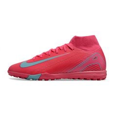 Scarpa da calcio Nike Zoom Mercurial Superfly 10 Elite Turf TF rosa e azzurro