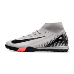 Botas de fútbol Nike Zoom Mercurial Superfly 10 Academy Gris y Negro Turf TF