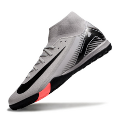 Botas de fútbol Nike Zoom Mercurial Superfly 10 Academy Gris y Negro Turf TF