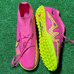 Chuteira Society Nike Zoom Mercurial Vapor 15 Elite TF Rosa Claro Tamanho 43